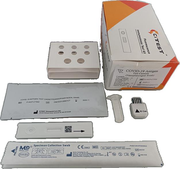 Тест касета для виявлення антигену COVID-19 ( Citest, кат.ном.VT-FI-NCP-502)